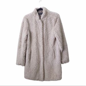 Kenneth Cole Beige Faux Fur Jacket
